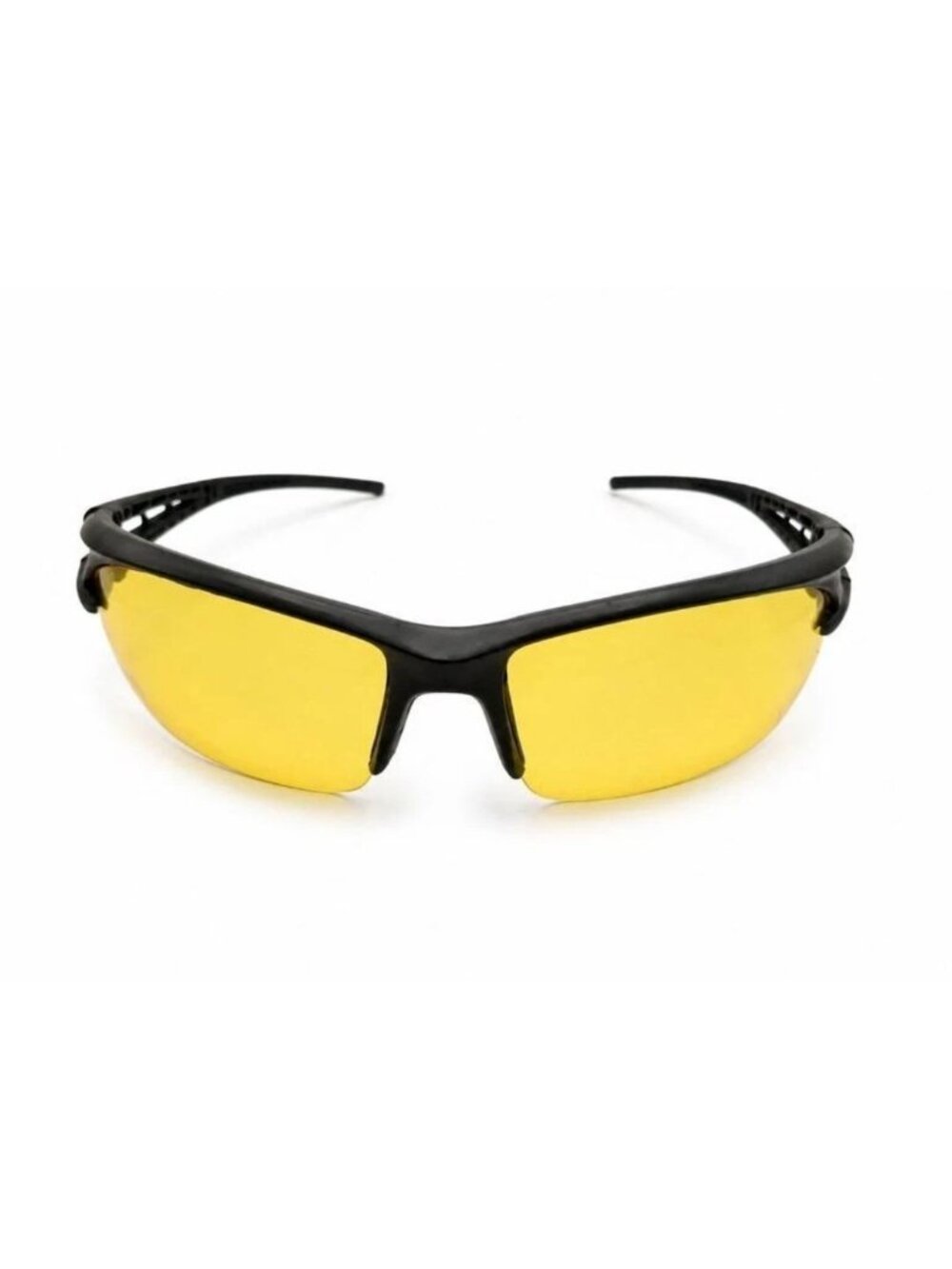 3 Pack Yellow Tinted Safety Glasses Wrap Around Shooting Work Night Driving